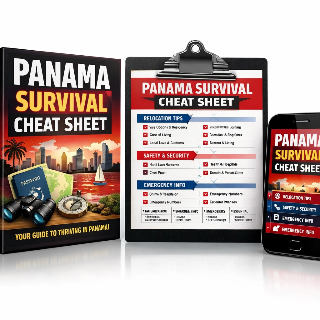 Panama Survival Cheat Sheet product cover