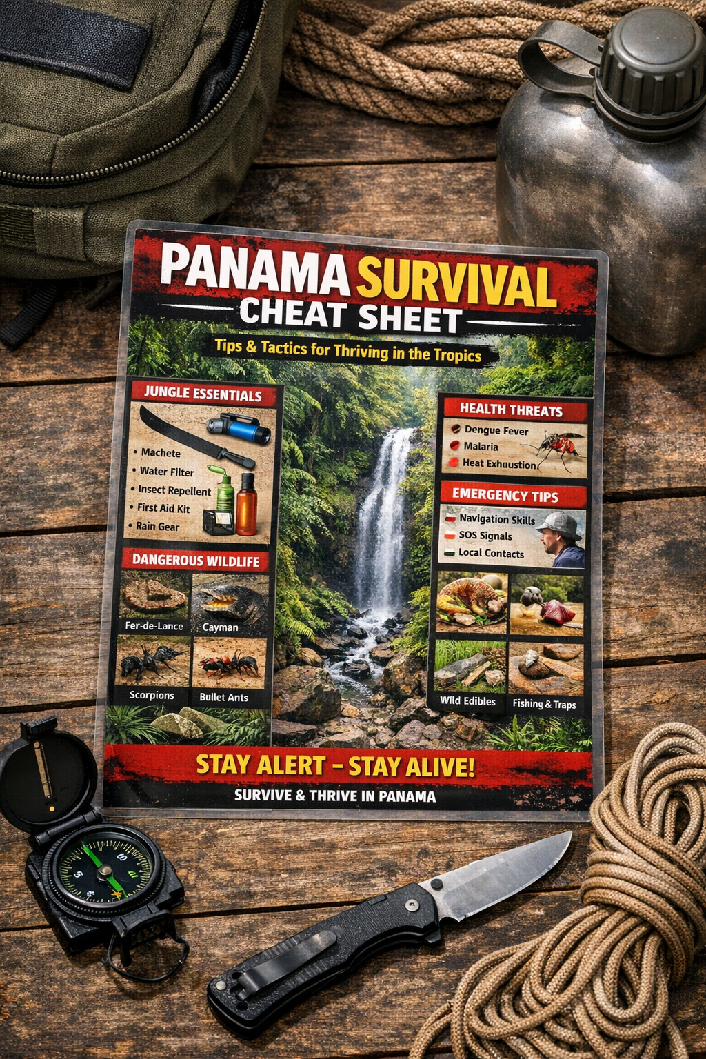 Panama Survival Cheat Sheet product cover